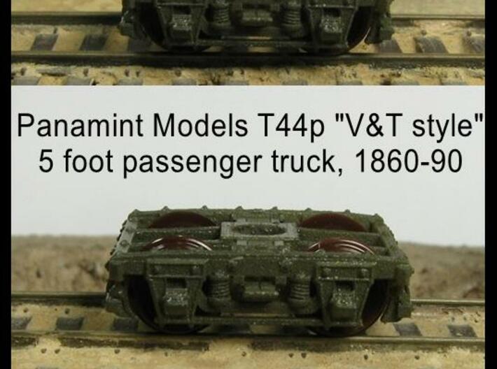 T44p x8 N scale 1860-90 "V&T style" 5' pass trucks 3d printed 