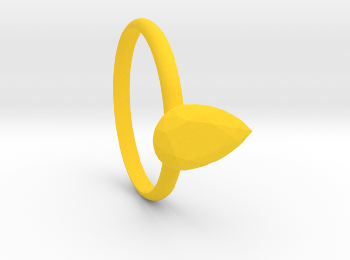Pear gems Ring size 7.5 3d printed