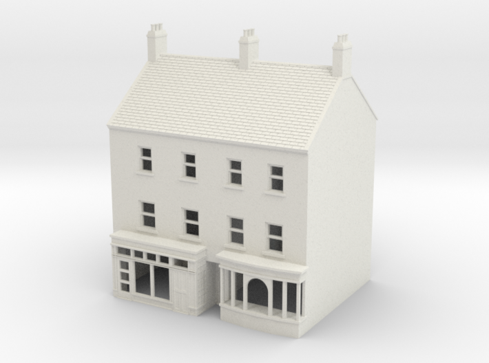 HHS-4 Honiton High Street building N Scale 1:148 3d printed