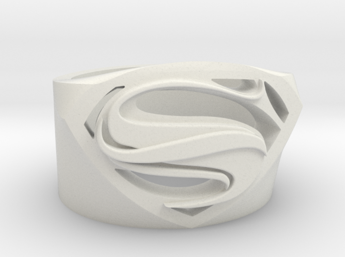 Superman Ring - Man Of Steel Ring Size US 7 3d printed