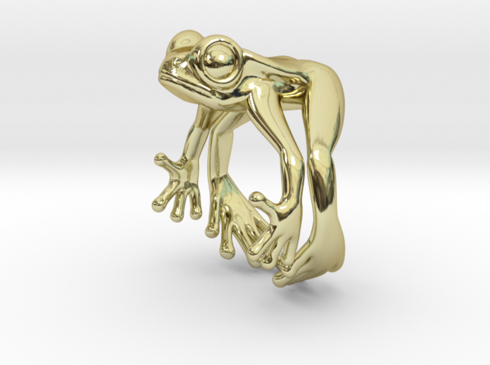 Frog Ring v2 15mm 3d printed 