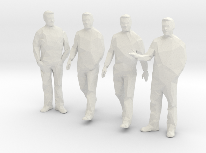 x4 1:100 Architectural Men 3d printed