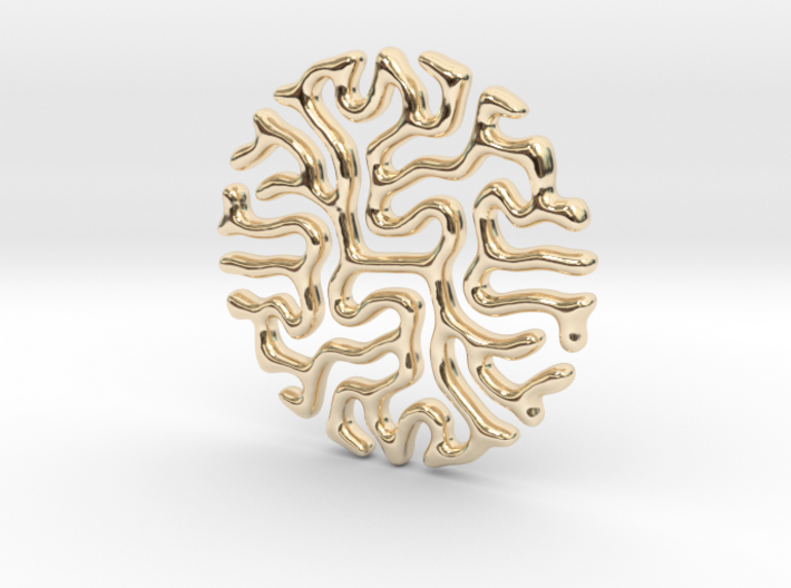 Reaction Diffusion Pendant II 3d printed