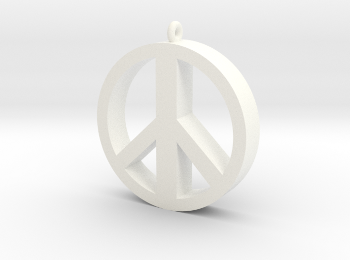 Peace Pendant 3d printed
