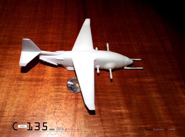 C-135 ZEUS military airplane  BIG ONE! 3d printed 