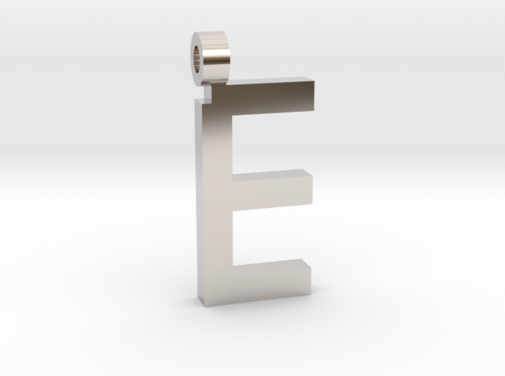 Letter E Necklace 3d printed