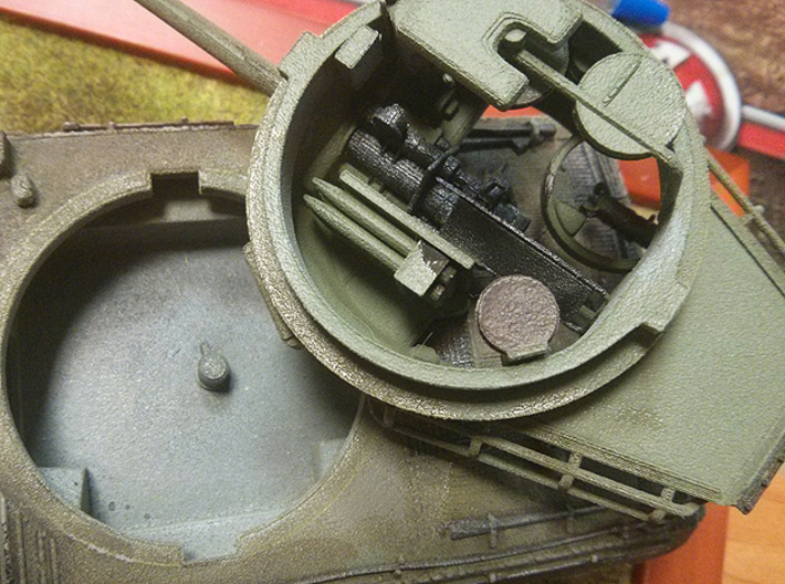 1:35 M18 Hellcat Tank Destroyer from World of Tank 3d printed Turret and Hull after paint