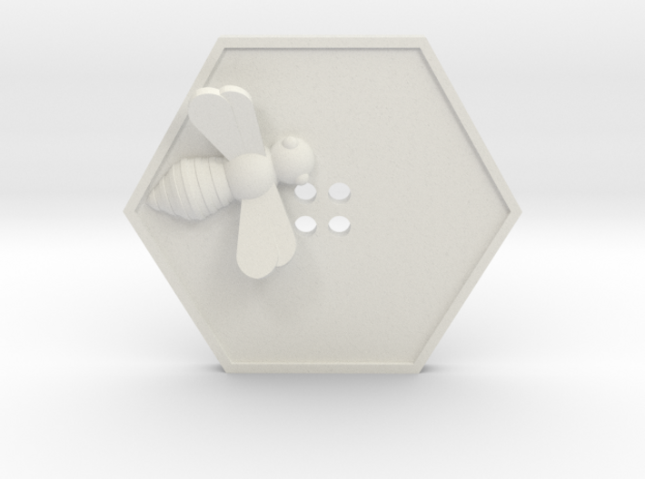 Bee Button 3d printed