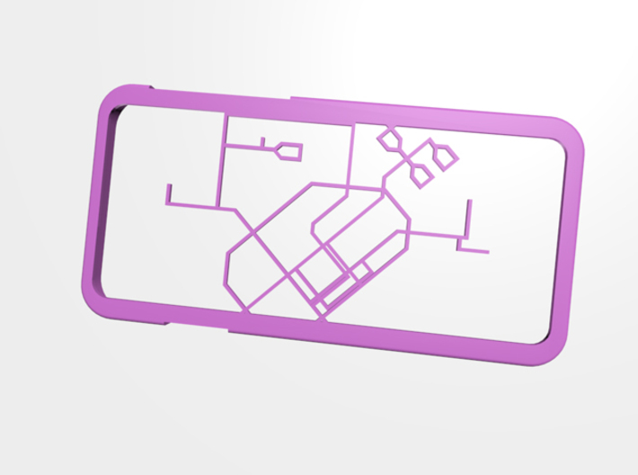 Singapore MRT network map iPhone 6 case 3d printed 