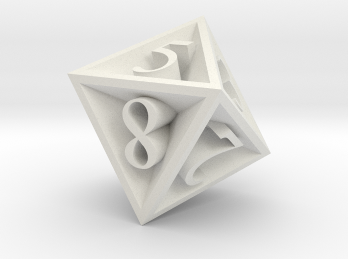 8 Sided Die 3d printed