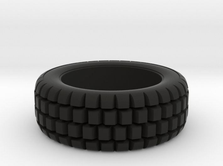 Hard mud tire for 1/24 scale model car 3d printed 