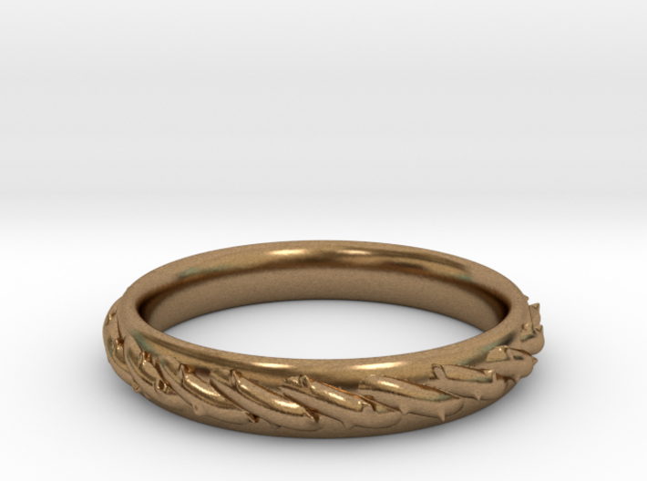 Ring with barbed wire 3d printed