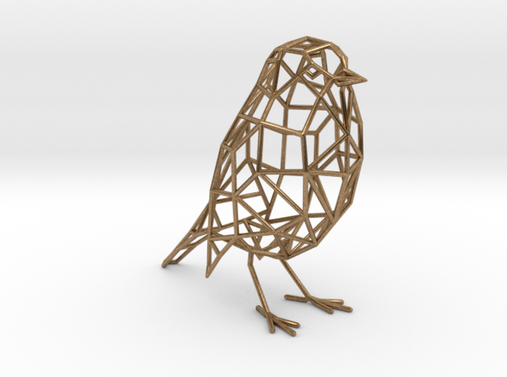 Bird wireframe (thicker wireframe) 3d printed