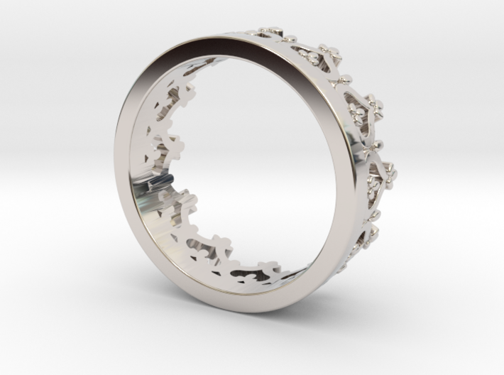 Crown ring 3d printed