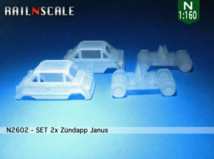 SET 2x Zündapp Janus (N 1:160) 3d printed 