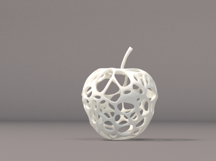 GeoApple 3d printed geometric cell structured apple
