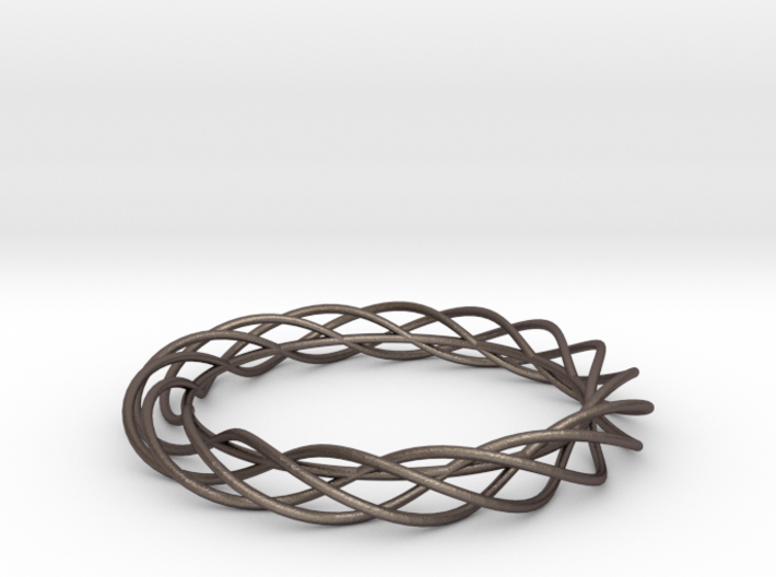 Twist Bangle A01M 3d printed