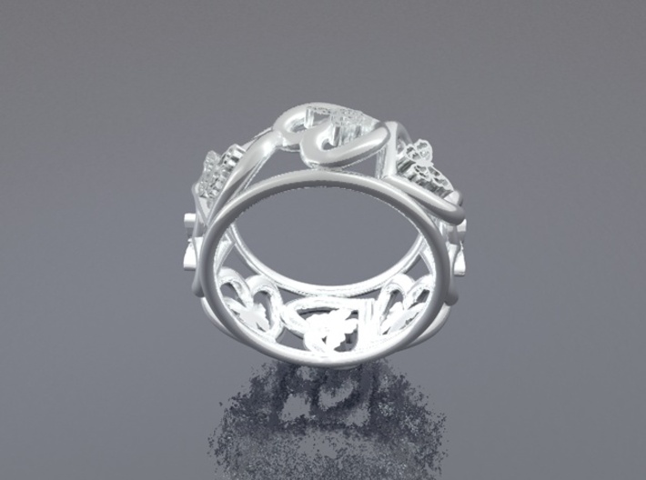 Anello Cuori Valentine 3d printed 