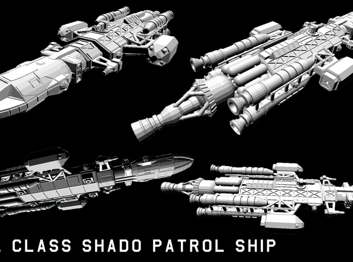 Owl SHADO patrol ship 3d printed 