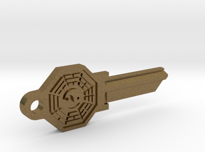 Bagua House Key Blank - SC1/68 3d printed