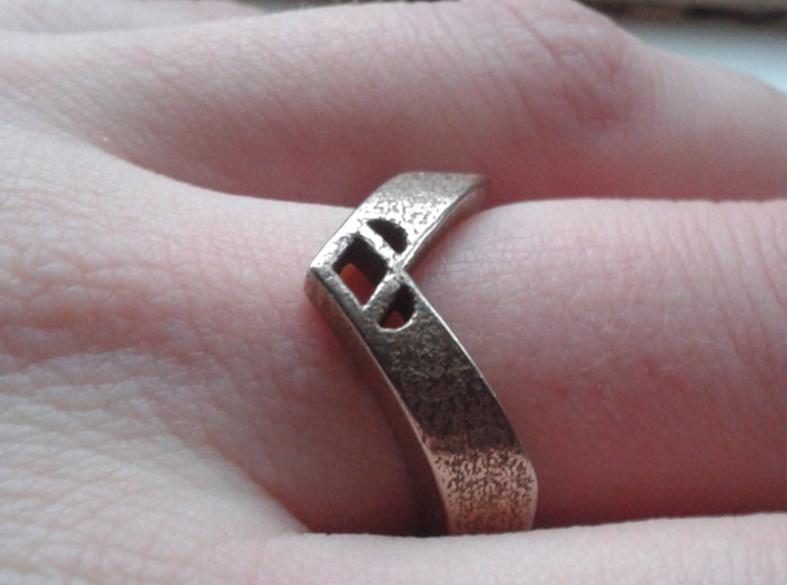 Heart ring 3d printed 