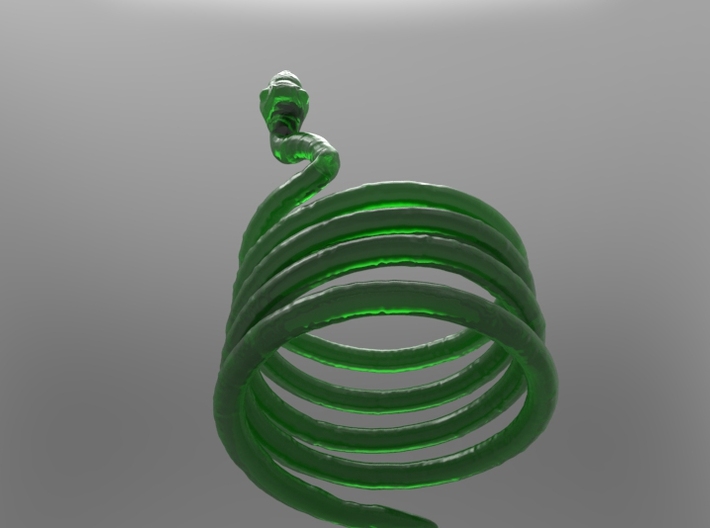 Snake Ring 3d printed