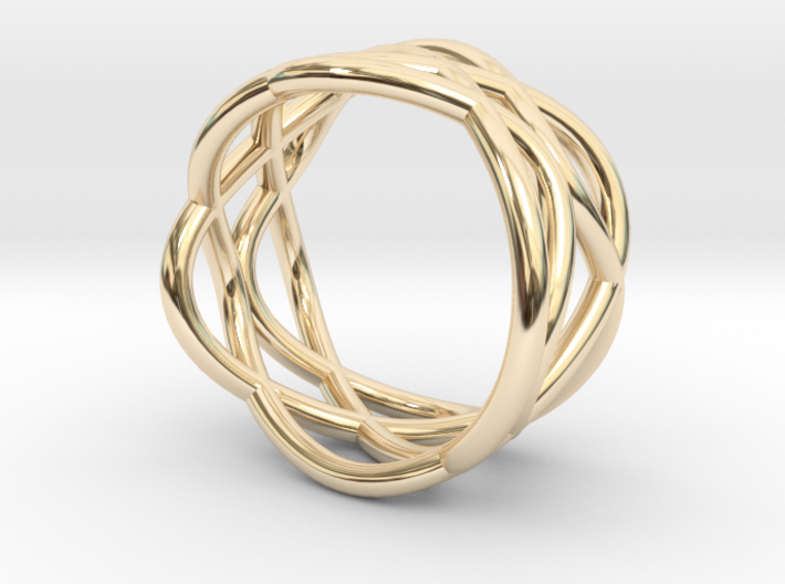 Ellipsis Ring N6 by Fran Di Prospero - L½ - Ø int. 3d printed