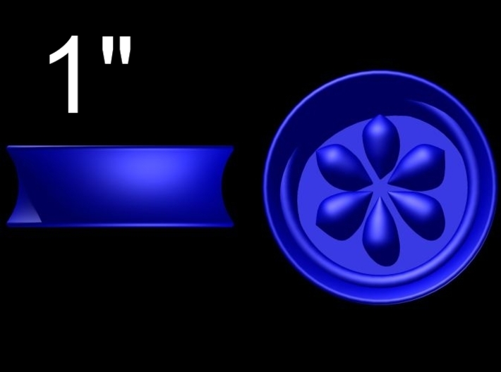 Ear Gauge Zelda Ocarina Water Medallion Set (1&quot;) 3d printed Autodesk Render