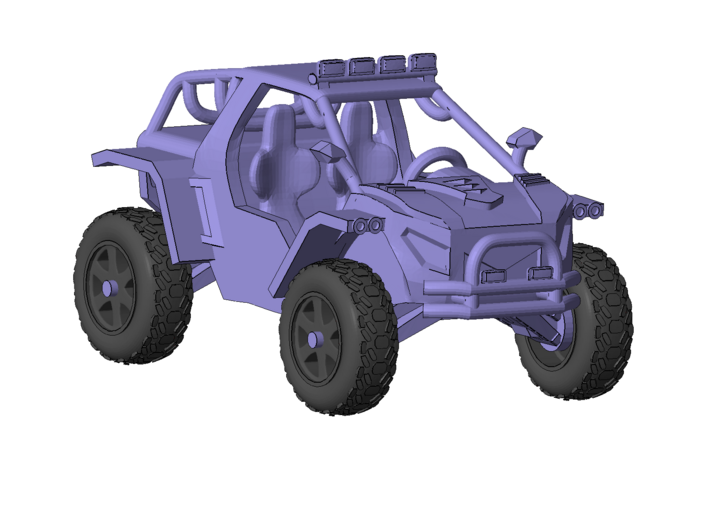 1/87 Scale 4x4 LMS-4 Buggy 3d printed