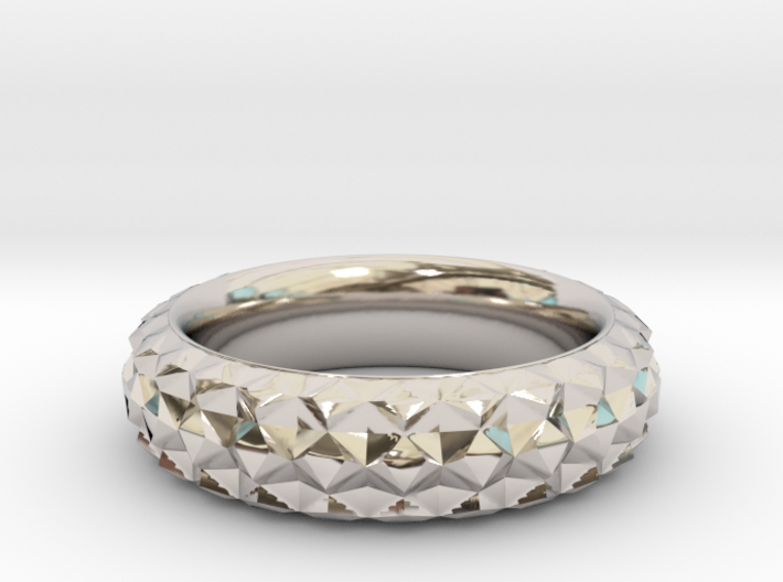 Facet Ring 3d printed