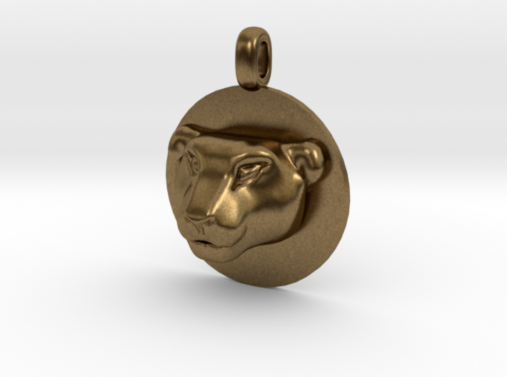 Tiger Head Jewelry Pendant Necklace 3d printed