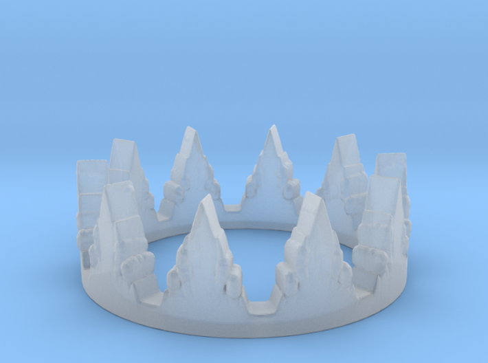 Crown Layer Ring (size 7) 3d printed
