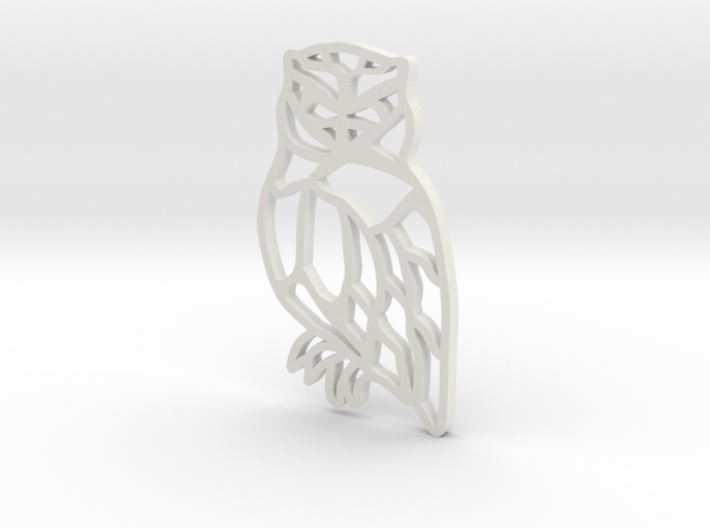 Owl Pendant 3d printed