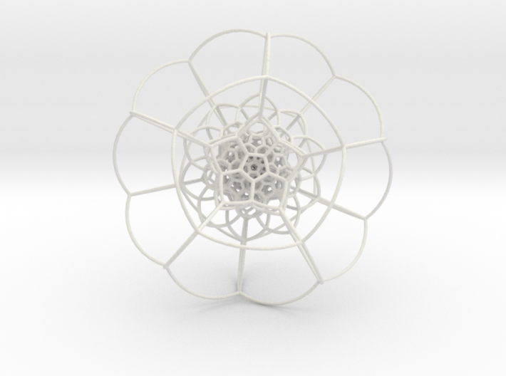 120-Cell on Hypersphere, Stereographic Projection 3d printed