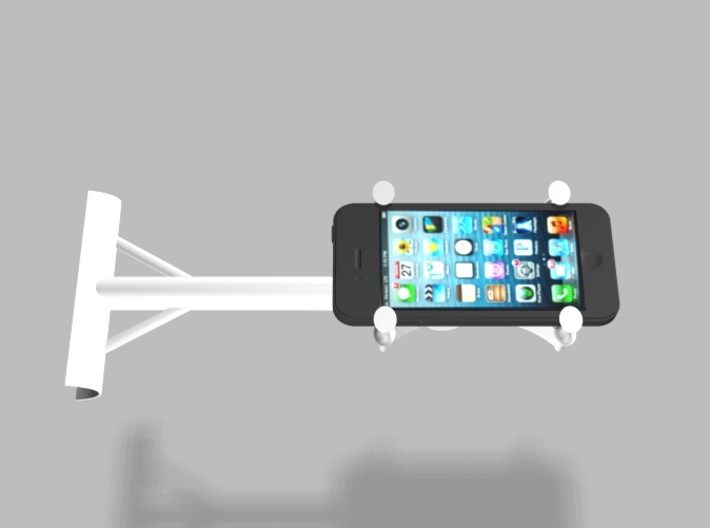 Hang Glider Downtube Bracket Camera Smartphone 3d printed 
