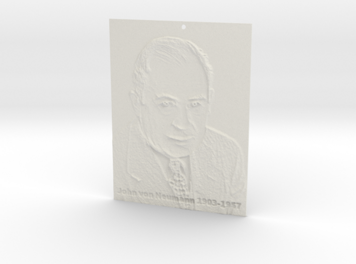 John von Neumann Shadowgram 3d printed