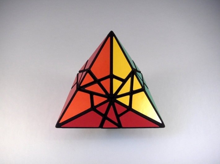 Fractured Tetrahedron Puzzle 3d printed Face Type 1