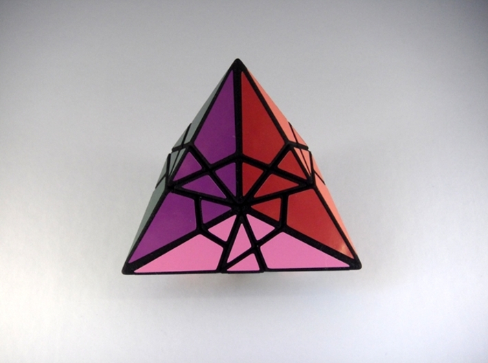 Fractured Tetrahedron Puzzle 3d printed Face Type 2