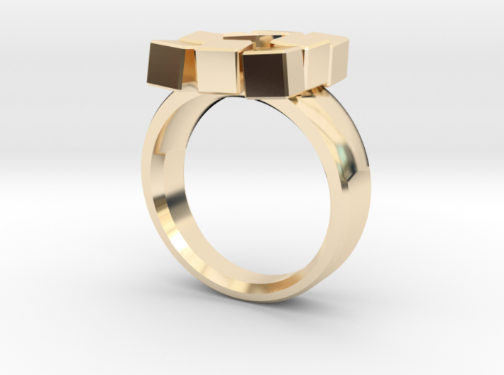 Irregular Cube Ring 3d printed