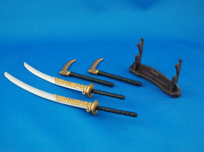 Samurai's Weapons Set 3d printed 
