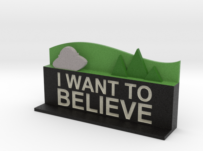 I Want To Believe 3d printed