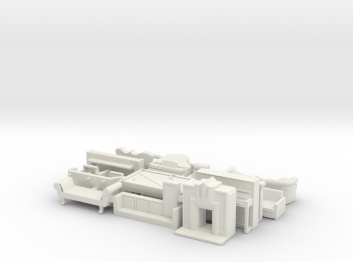 S Scale Living Room Large Collection 3d printed