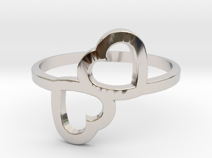 Heart Ring size 7 3d printed