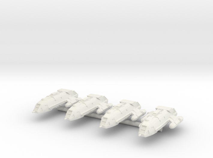 1/1000 Scale Walkabout Class Starships 3d printed