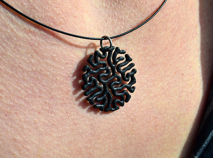 Reaction Diffusion Pendant II 3d printed