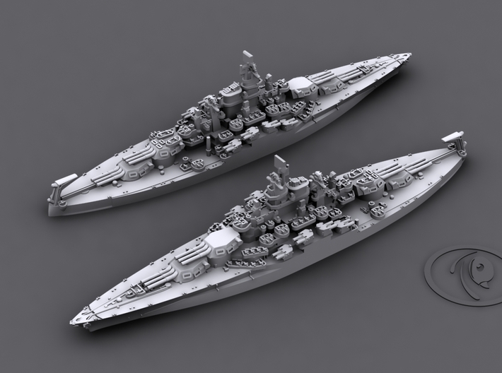 US BB NV+PA+TN Classes [1944] 3d printed BB44 California[1944] (Tennessee-class)