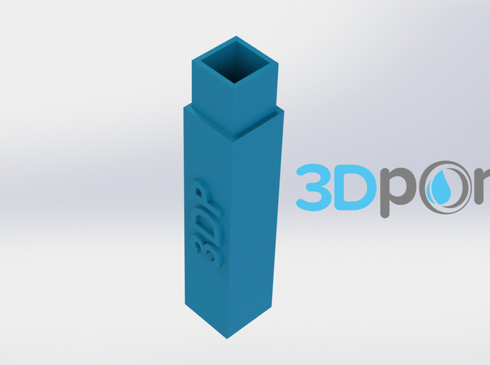 Support Rod (Square) - 3Dponics Drip Hydroponics  3d printed Support Rod (Square) - 3Dponics Drip Hydroponics