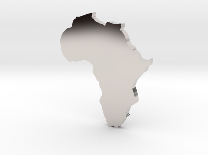 Africa Pendant 3d printed