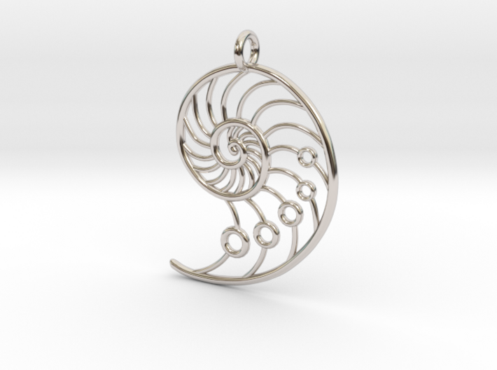 Snail Pendant 3d printed