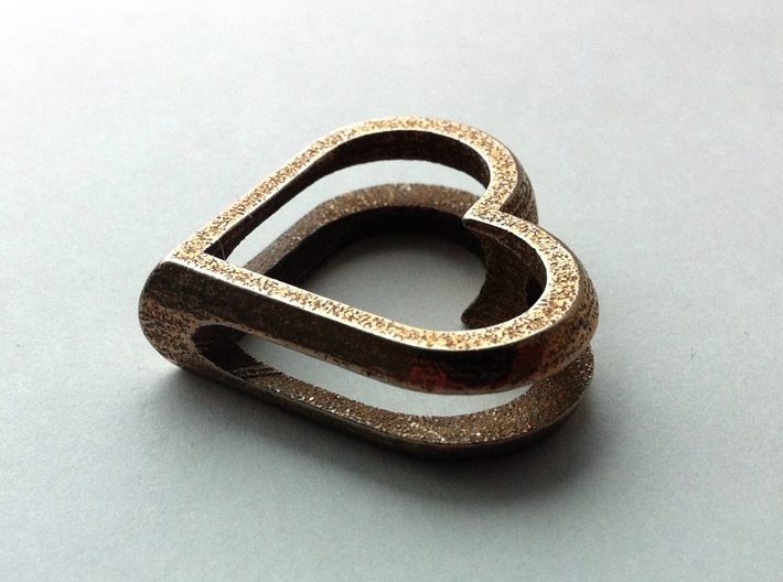 MyHearts 3d printed Stainless Steel